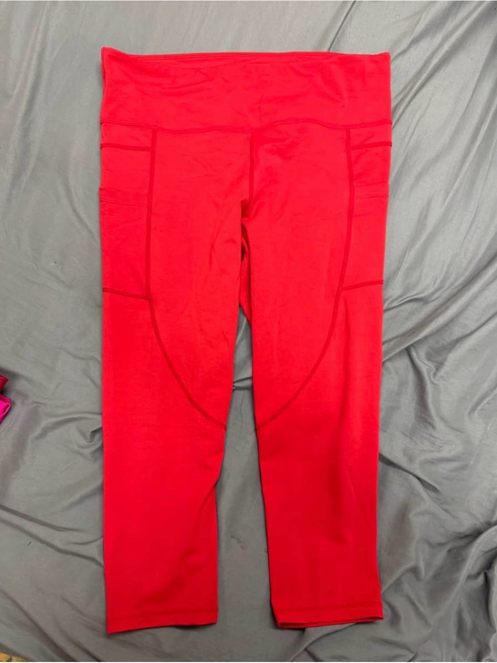 ZYIA Active Red Performance Crop Leggings